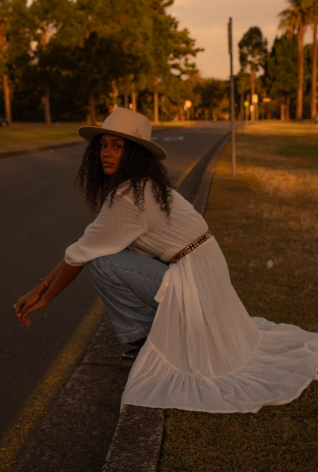 Casablanca Midi Duster Dress {off white}