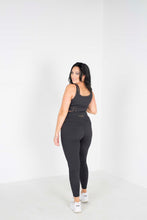Load image into Gallery viewer, Eco-Luxe or Eco-Lux Recycled Polyester active wear fabric, these women’s leggings are super soft, with a stunning matte black look, Size Inclusive, Sports wear, Gym Enthusiast, Yoga, Pilates, Fitness Fanatic, High-End, Plus -size, Eco-friendly, Organic, Stylish, Classic, Premium, Sacred Circus, Tight-fit, High-stretch, running, High waist, Everyday wear, comfortable, quality.