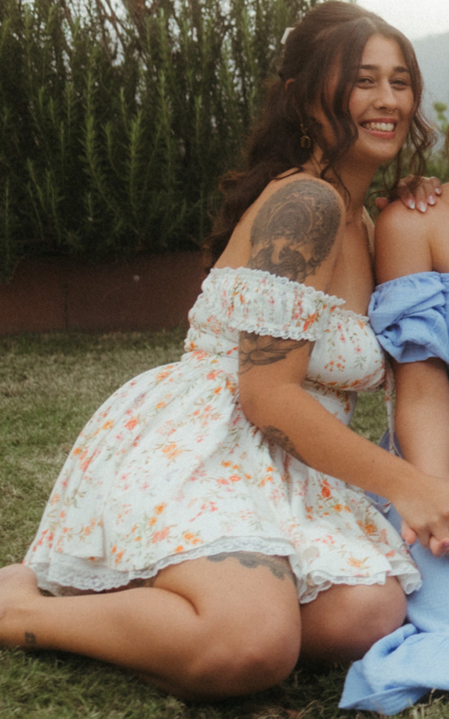 Confidence Mini Dress {Warm floral}