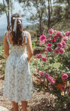 Load image into Gallery viewer, Confidence Midi Dress {cool floral}
