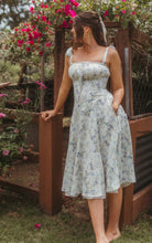 Load image into Gallery viewer, Confidence Midi Dress {cool floral}
