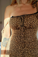 Load image into Gallery viewer, Corset Midi Dress {Leopard} {pre order}
