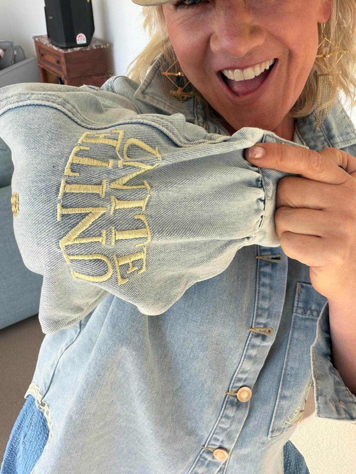 Kindness Cloak denim shacket