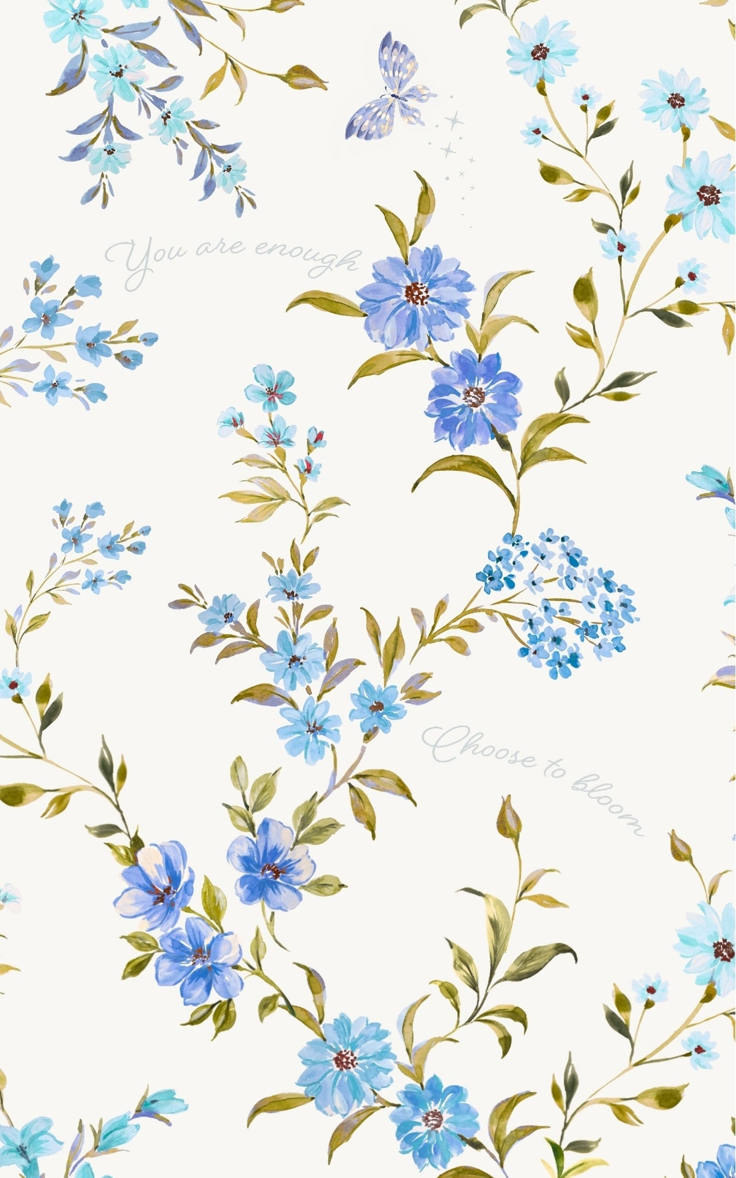 Confidence Midi Dress {cool floral}