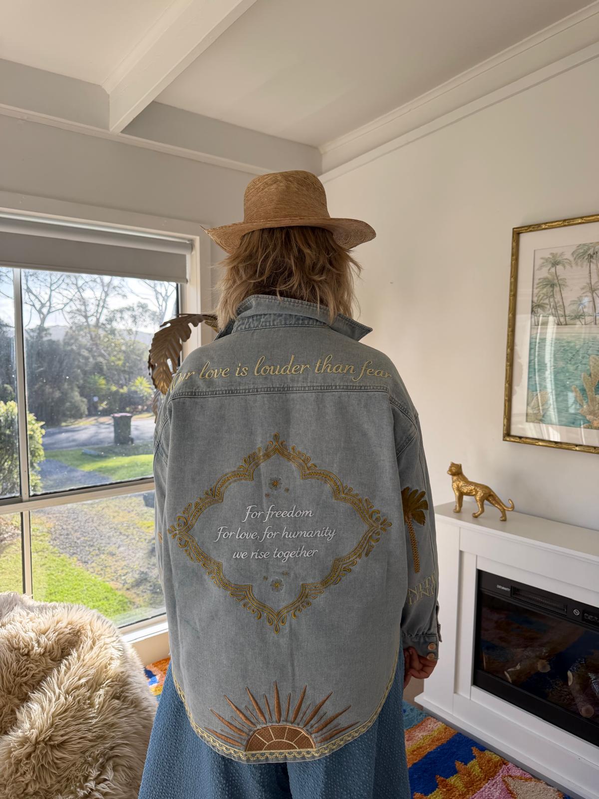 Kindness Cloak denim shacket