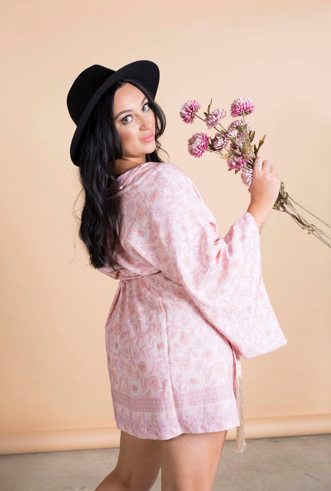 PINK ROSE KIMONO