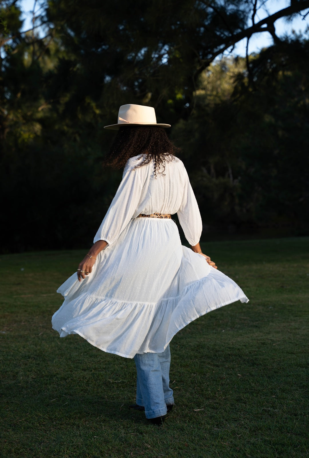 Casablanca Midi Duster Dress {off white}
