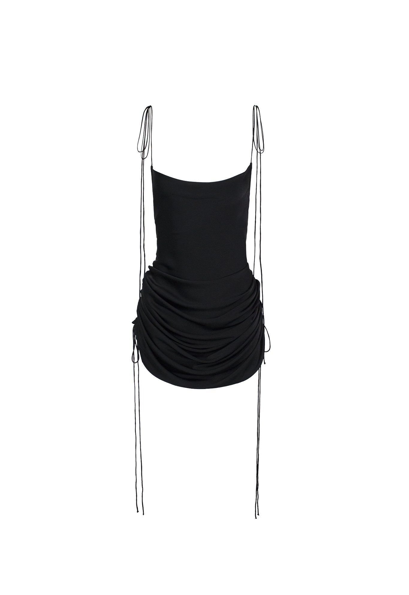 Spellbound silk dress in Black