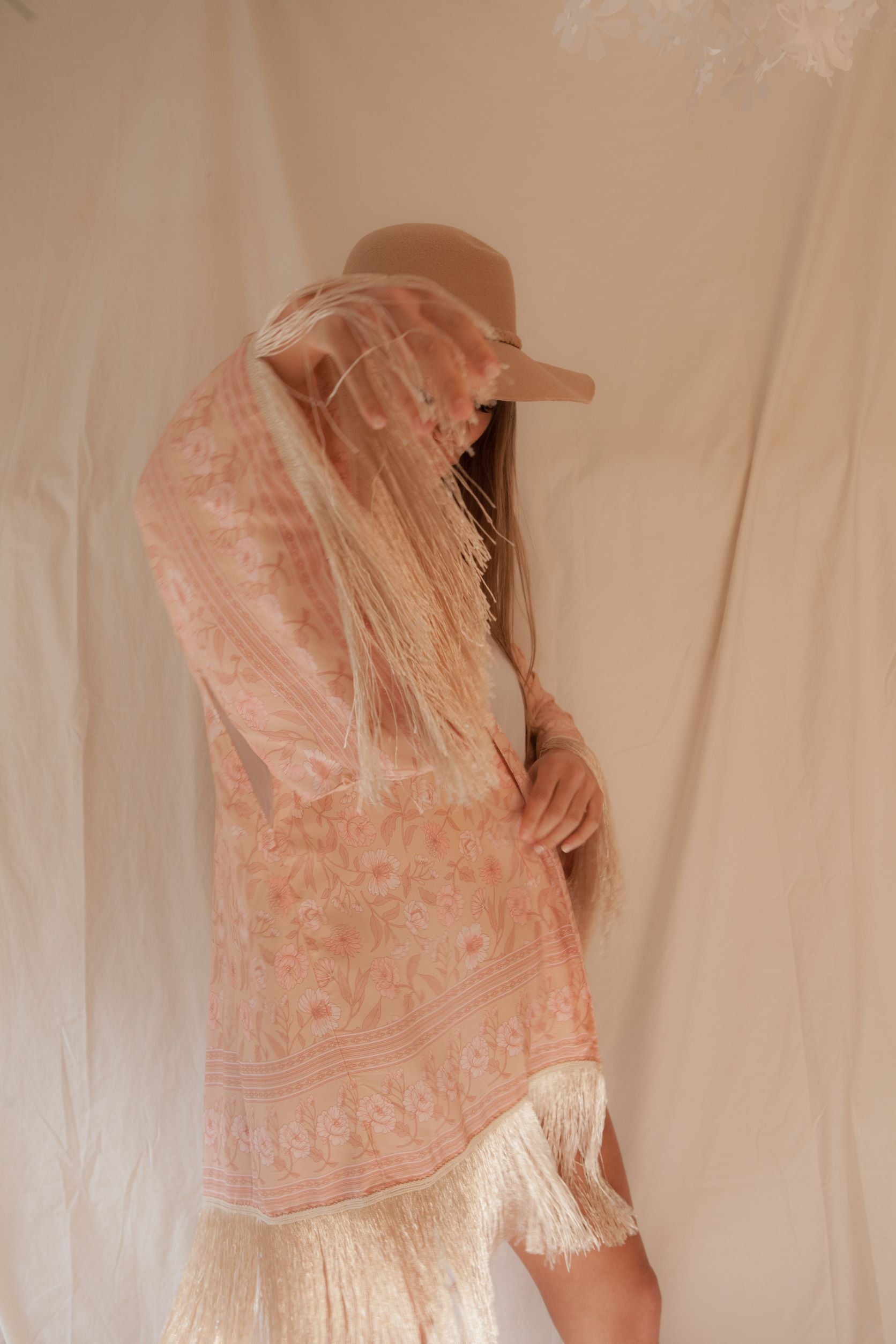 Women’s Kimono, Size Inclusive, Sustainable Fashion, Fashionable, Layering Pieces, Robe, Dress, Go Green, Spring Summer, Eco-friendly, Self-love, Quality, Sacred Circus, Long-sleeves, Eco-friendly, Organic, Stylish, Graceful, Sophisticated, Goddess, Conserve, Luxe, High-End, Premium, Floral, Gold tassels, Soft Viscose Fabric.