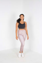Load image into Gallery viewer, Eco-Luxe  or Eco-Lux Recycled Polyester active wear fabric, these women’s 2-in-1reversible sports-bra or top are super soft, with a stunning matte black look, Double lined, triangle stitching,  Size Inclusive, Sports wear, Gym Enthusiast, Yoga, Pilates, Fitness Fanatic, High-End, Plus -size, Eco-friendly, Organic, Stylish, Classic, Premium, Sacred Circus, Tight-fit, High-stretch, running, Everyday wear, comfortable, high-quality. 

