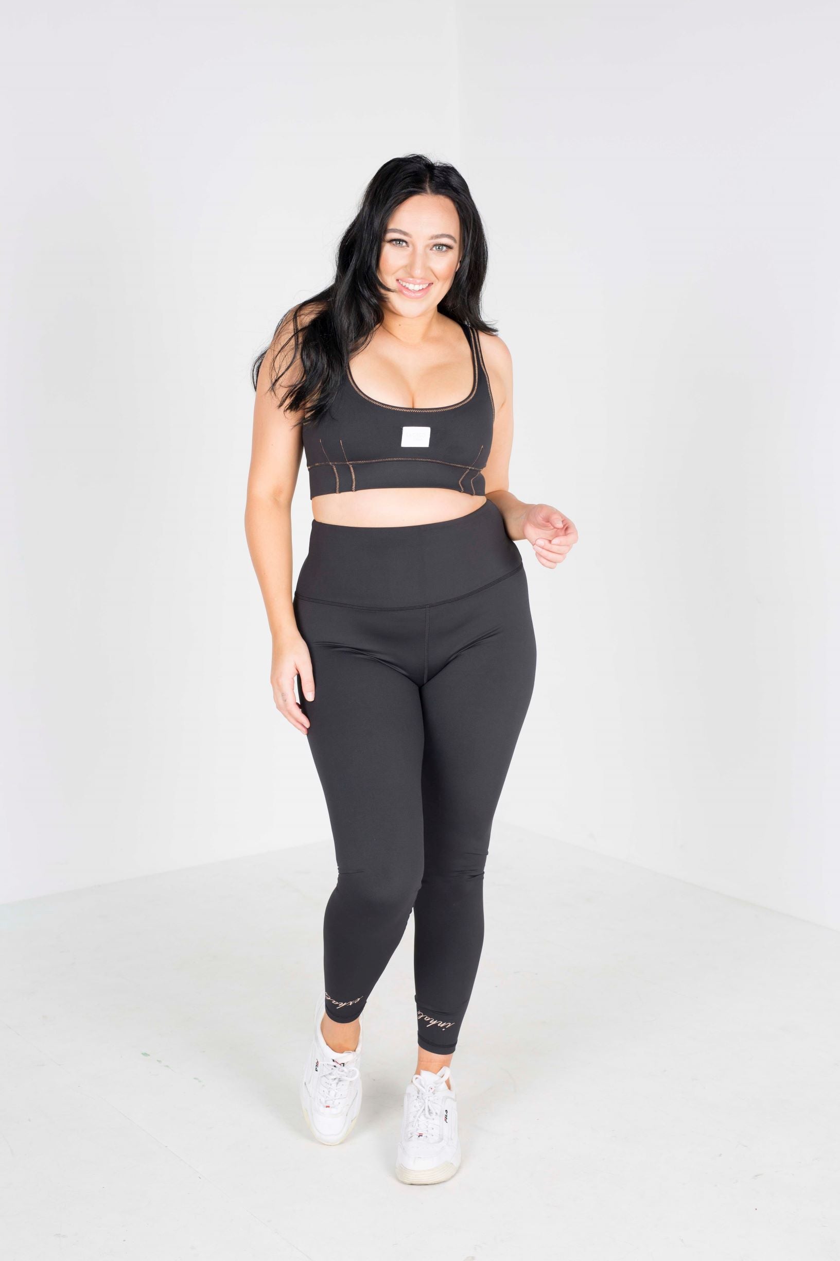 Eco-Luxe  or Eco-Lux Recycled Polyester active wear fabric, these women’s leggings are super soft, with a stunning matte black look, Size Inclusive, Sports wear, Gym Enthusiast, Yoga, Pilates, Fitness Fanatic, High-End, Plus -size, Eco-friendly, Organic, Stylish, Classic, Premium, Sacred Circus, Tight-fit, High-stretch, running, High waist, Everyday wear, comfortable, quality. 