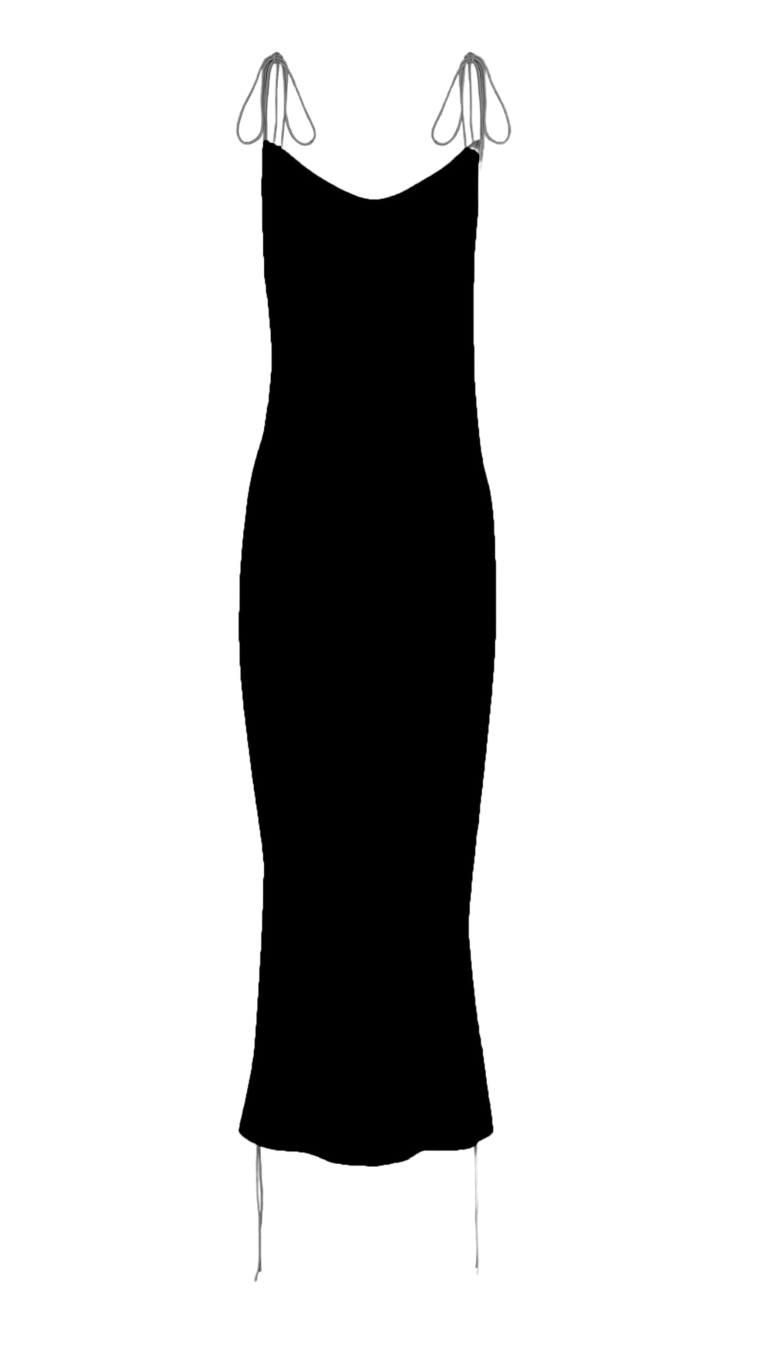 Spellbound silk dress in Black